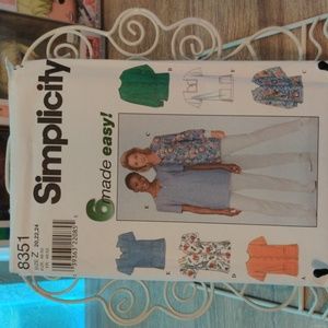 Uncut Simplicity Patterns #8352